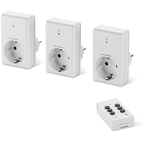 Funksteckdosen-Set innen 4-teilig, mit Fernbedienung