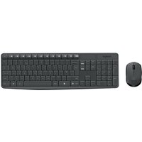 Logitech MK235 clavier Souris incluse Universel USB AZERTY Français Gris