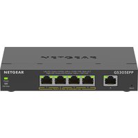 NETGEAR 5-Port Gigabit Ethernet High-Power PoE+ Plus Switch (GS305EPP) Géré L2/L3 Gigabit Ethernet (10/100/1000) Connexion Ether