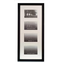 24x10 Multi Aperture Frames to Fit 4 Photo's Black - 7x5
