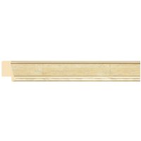30x23mm Ivory/Silver - LJS Canaletto Moulding