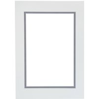 A4 Double Mount to fit a 9" x 6" Photo-Hayseed/Grey