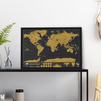 Frame for Luckies Scratchmap Deluxe Travel Size