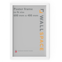 White Wooden Poster Frame - 400mm x 600mm