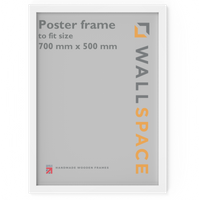 White Wooden Poster Frame - 500mm x 700mm