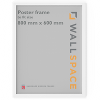 White Wooden Poster Frame - 600mm x 800mm