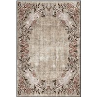 tatami Gray Karabakh Floral ethnic washable rug