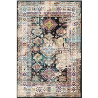 Zephyra Colorful Geometric Boho washable rug
