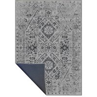 Velkor Dark Gray Machine Washable Vintage Rug