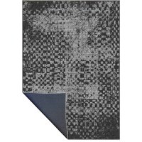 Varnex Dark Gray Machine Washable Rug