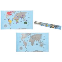 Scratch-off World Map Poster