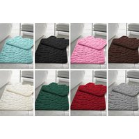 Memory Foam Pebble Bathmat Set