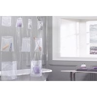 Shower Curtain with Pockets