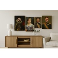 Personalised Renaissance-Style Canvas Wall Art - Hand-Stretched, Custom Sizes, Premium Finish | Wowcher