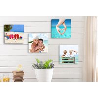 Set of 4 Square Photo Canvases