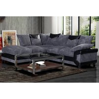 Black & Grey Corner Sofa
