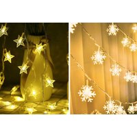 LED Fairy Lights - Stars or Snowflakes!