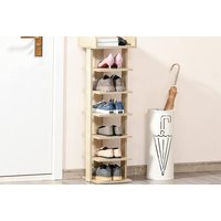 7-Tier Wooden Shoe Storage Rack