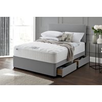 Grey Fabric Divan Bed Set