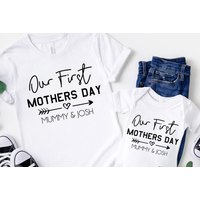 Personalised 'First Mother's Day' Matching Mum & Baby Clothing Set