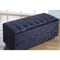 Chicago Crushed Velvet Ottoman Storage Box
