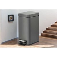 HOMCOM 5L Pedal Kitchen Bathroom Bin
