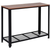 HOMCOM Steel Frame Console Table
