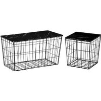 HOMCOM Side Table Set of 2