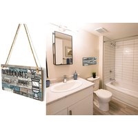 Funny Bathroom Wall Sign 1 or 2