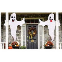 NEW 2pcs Halloween White Ghost Flag