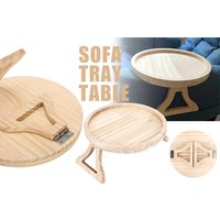 Wooden Sofa Armrest Tray Table