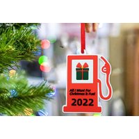 6PCS 2022 All I Want For Christmas Is Fuel Hanging Decoration