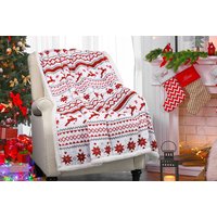 Christmas Sherpa Throw