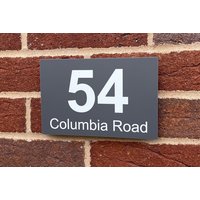 Personalised Grey House Sign