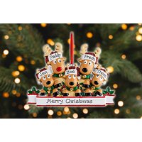 Family Christmas Reindeer Decoration