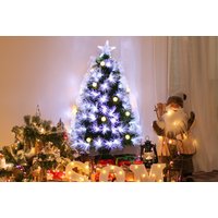 HOMCOM 3ft White Light Christmas Tree