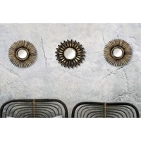 3 Set Bronze Sunburst Mirrors