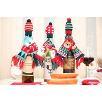 Christmas Wine Bottle Decorations