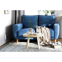 Upholstered 2-Seater Fabric Sofa