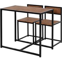 3 Pcs Table Stool Set Industrial Design