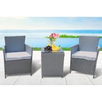 Rattan Bistro Table and Chairs Set
