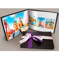 A4 Black Leather Photo Book