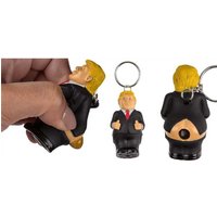 Squeeze President Keyring With Poop