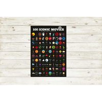 Iconic Movies Scratch Poster
