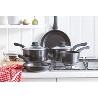 5-Piece Black Carbon Steel Pan Set