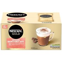 Nescafe Gold Cappuccino Sachets - Classic Italian-Style Instant Coffee, 50 Sachet Pack, Low Sugar, Recyclable Box | Wowcher