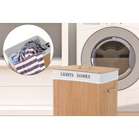 Lights & Darks Bamboo Laundry Basket