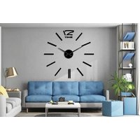 3D frameless diy wall clock