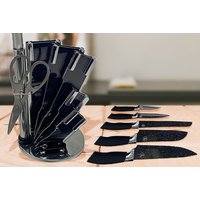 Ergonomic Eight Piece Knife Stand