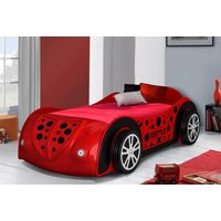 Girls or Boys Red Beetle Car Bed